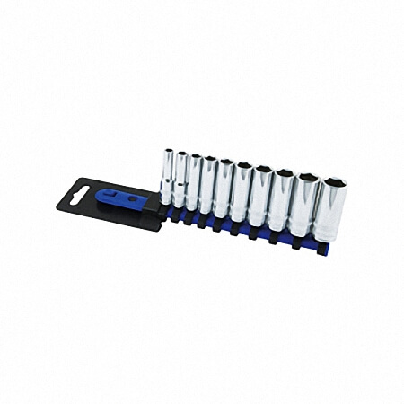 10-tlg. 1/4" Antrieb 6-kant Tief-Steckschlüsselsatz (metrisch)