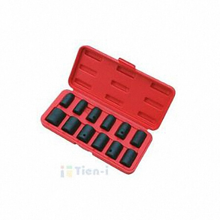 12-tlg. 1/2" IMPACT-Steckschlüsselsatz (10-24 mm)