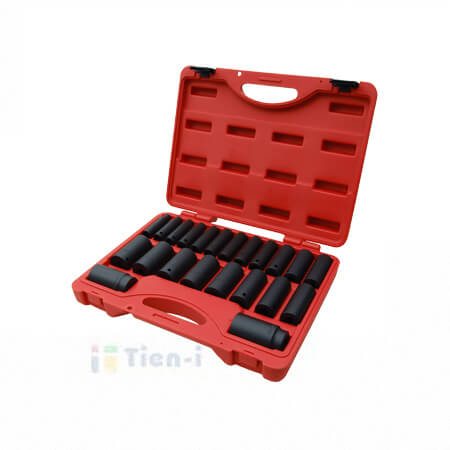 22-tlg. 1/2" Antrieb Tief-Schlagschlüssel-Set