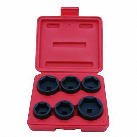 6-tlg. Ölfilterschlüssel-Satz mit 3/8" Antrieb