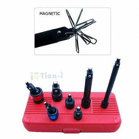 7-tlg. Schlagzubehör-Set, 3/8" & 1/2" Antrieb (magnetisch)