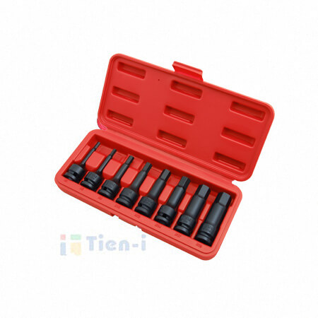 8-tlg. 1/2" Antrieb Sechskant-Bit-Schlagschrauber-Steckschlüsselsatz (78L, H5-H19)