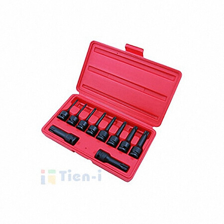 10-tlg. 1/2"-Antrieb Stern-Bit-Schlag-Steckschlüsselsatz