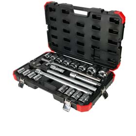 21-teiliges Steckschlüssel-Set mit 3/4