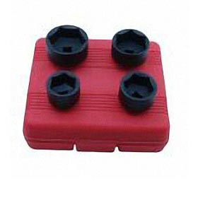4-teiliges Ölfilternuss-Set mit 3/8"-Antrieb