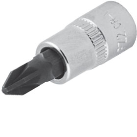 Pozidriv-Bit-Stecknuss, PZ Pozi-Bit-Stecknuss, S2 legierter Stahl & CRV-Stecknuss