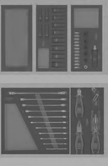 Werkzeugkoffer-Sortimentsdesign
