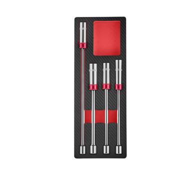4-teiliges magnetisches Zündkerzen-Werkzeugset mit Universalverlängerung, 3/8"-Antrieb