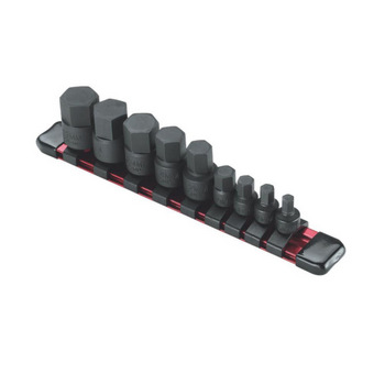 9-teiliges Set kurzer Innensechskant-Bit-Stecknüsse mit 1/4"- und 3/8"-Antrieb (MM)